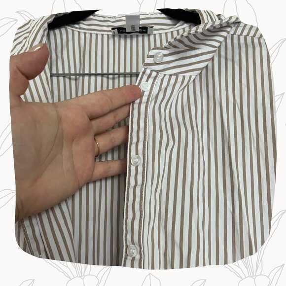 Nordstrom Striped Button-Down Midi Dress – Size 2X - Picture 3 of 8